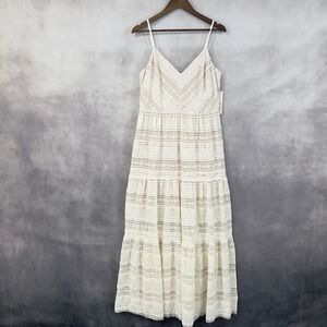 Eliza J Womens Maxi Dress Size 14 Lace Tiered Prairie‎ Cottagecore Bridal Resort